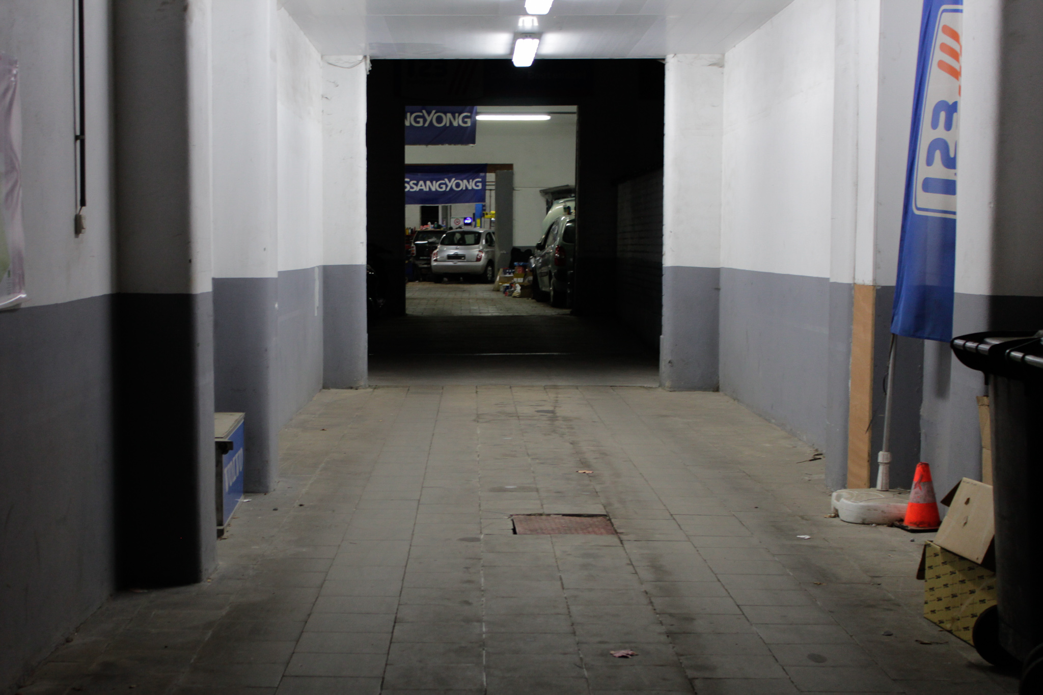 Entrée du garage Boetendael à Uccle