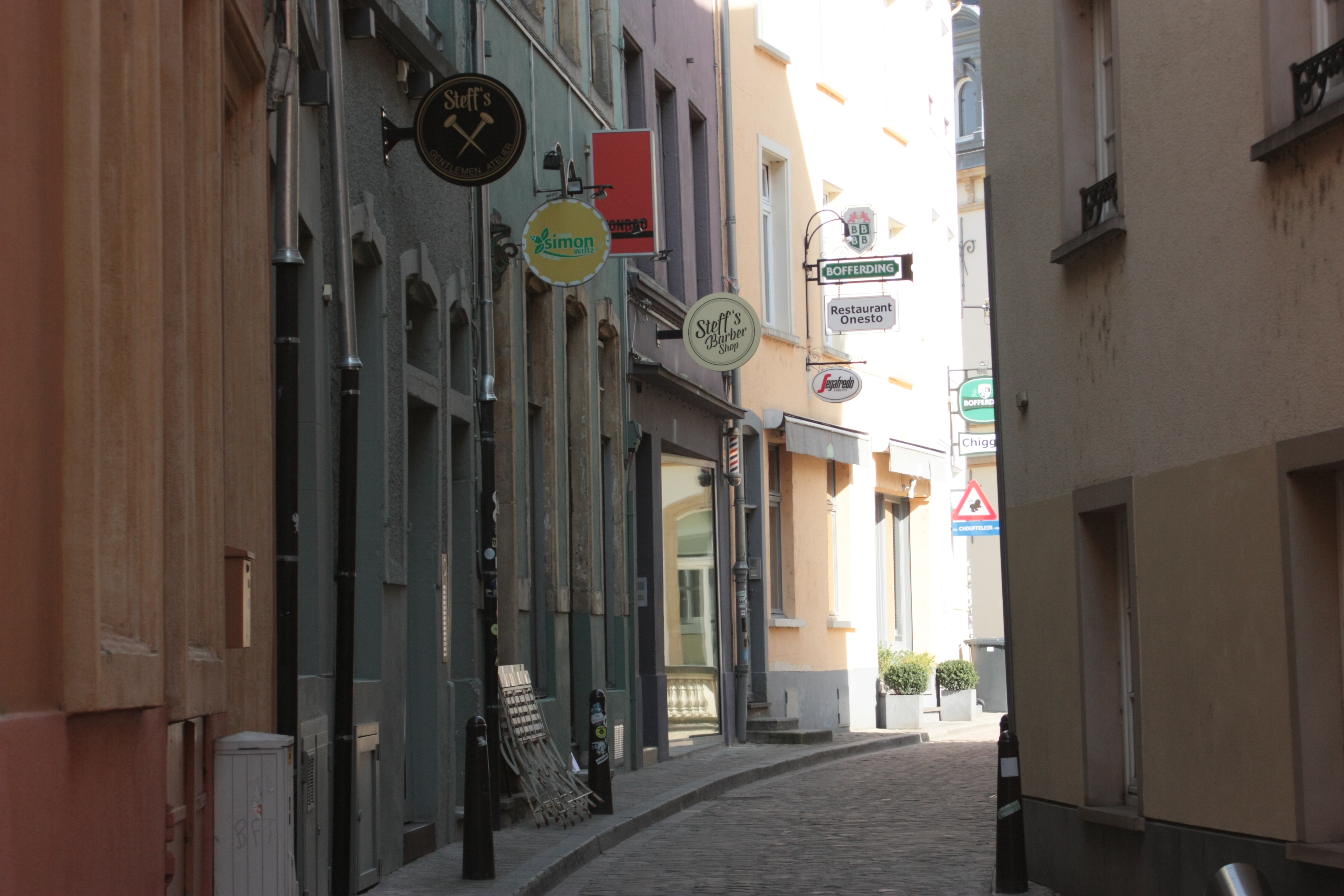 rue déserte restaurants fermés Luxembour crise corona