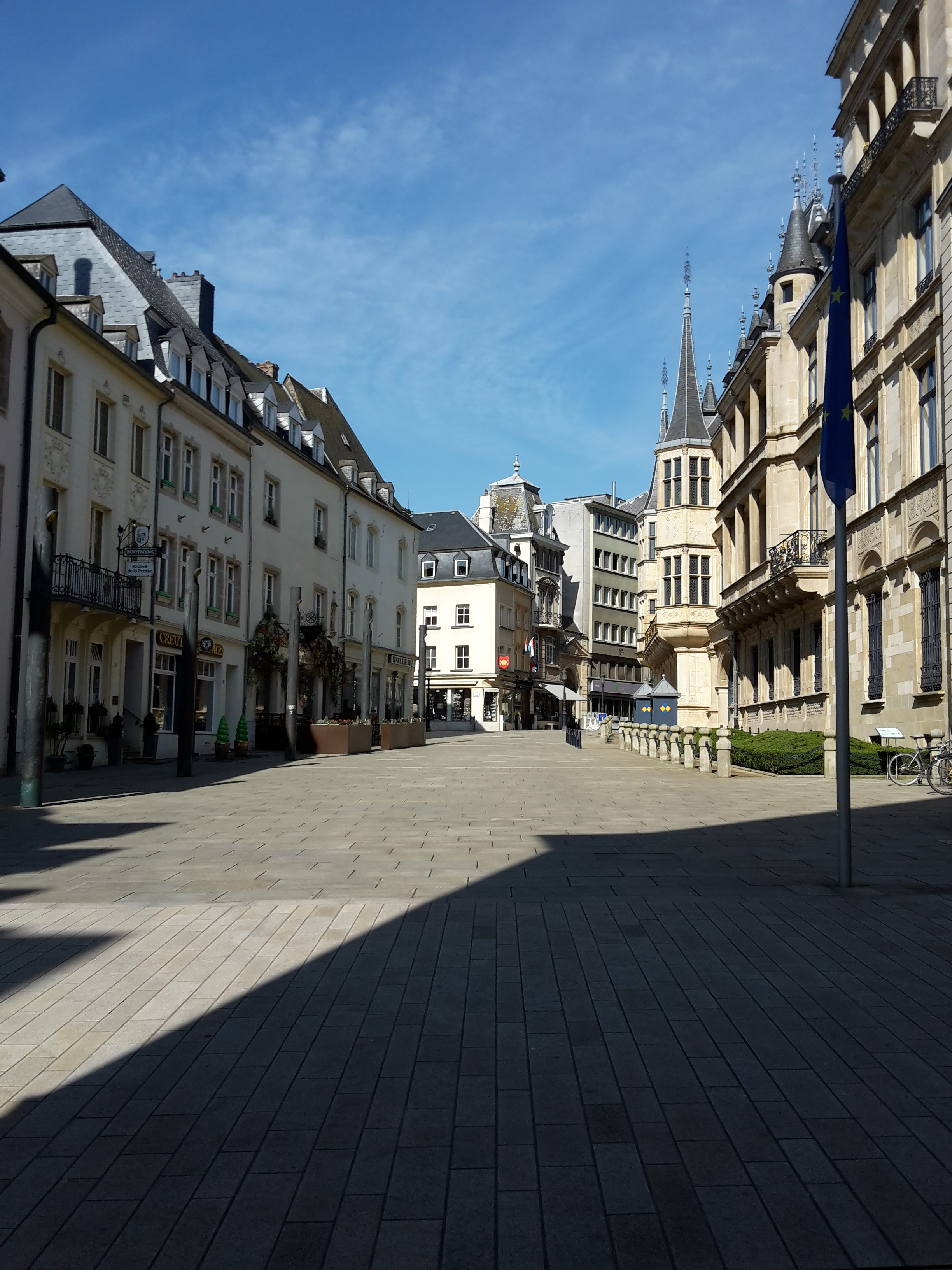 place du palais grand-ducal vide corona