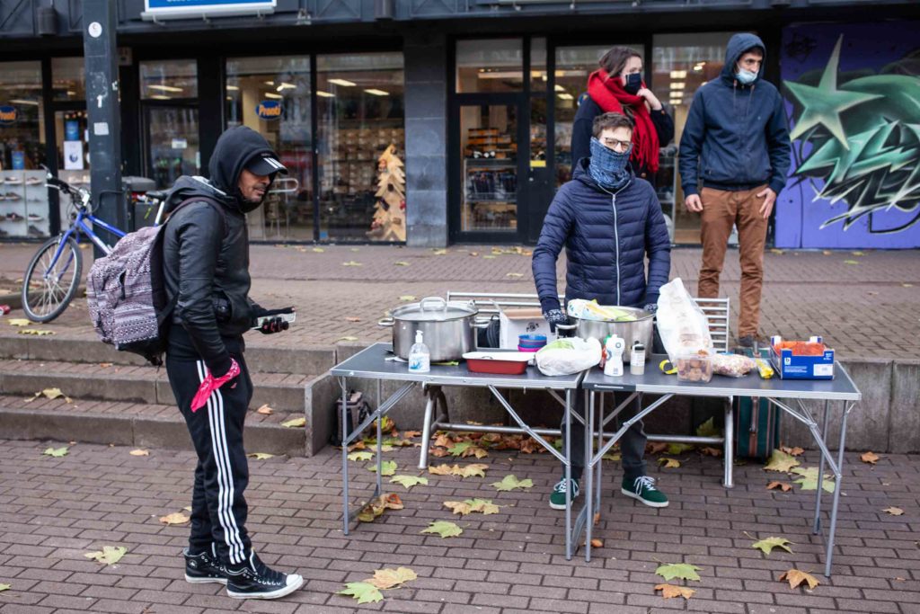 Action de la Brigade solidarité populaire Namur