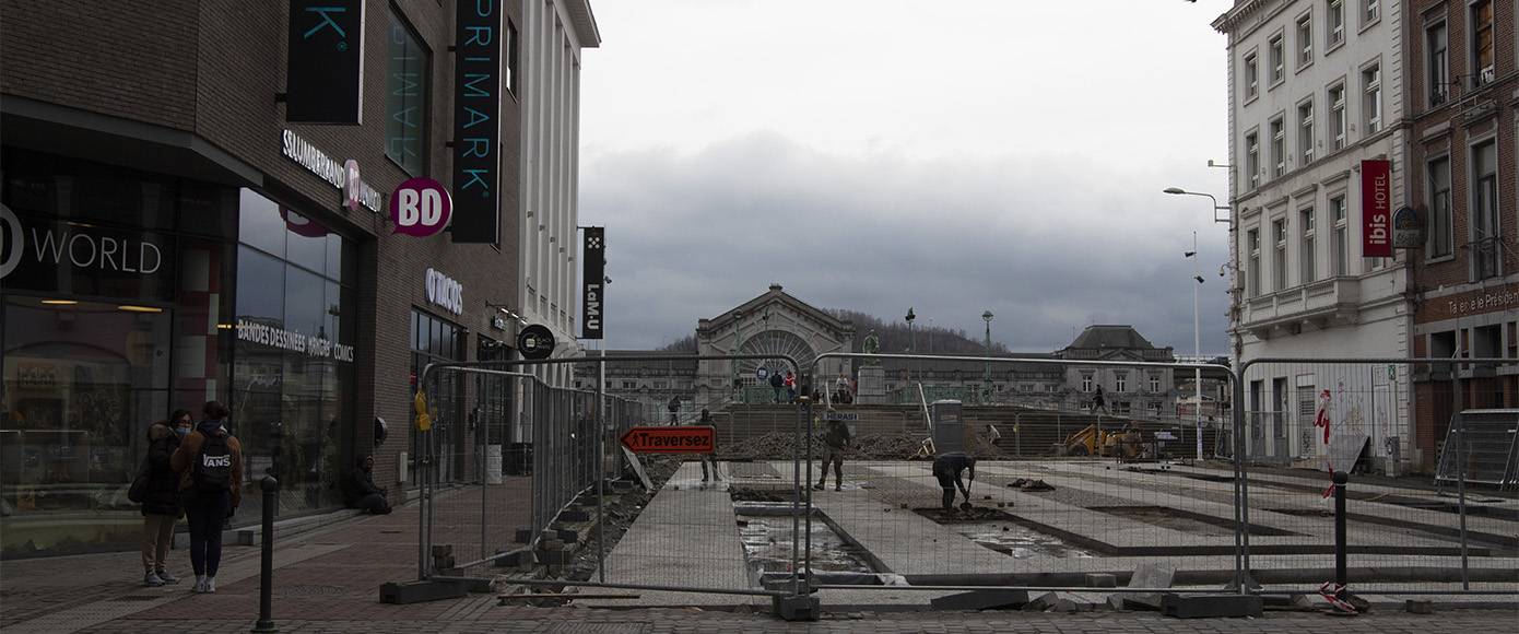 charleroi rive gauche sous travaux