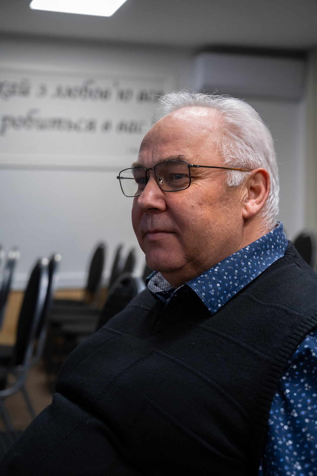 Pastor Viktor Bulezyuk at Bethanie Church, Schaerbeek